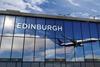 Jet,Aircraft,Landing,At,Edinburgh,,Scotland,3d,Rendering,Illustration.,Arrival