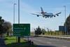 British,Airways,Boeing,747,Landing,At,London's,Heathrow,Airport,Over