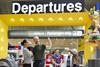 International Departures Sign