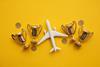 Airplane,Travel,Awards.,Aviation,Business,Satisfaction.,Toy,Airplane,With,Gold