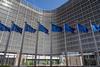 European,Flags,In,Front,Of,Headquarters,Of,European,Commission,In