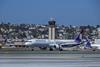 Aircraft in front of FAA Tower at SAN