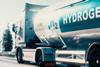 Hydrogen,Logistics,Concept.,Truck,With,Gas,Tank,Trailer,On,The