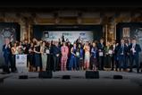 people winning an award