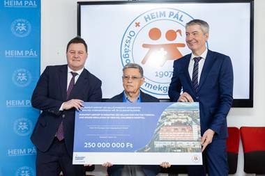 Budapest Airport presents 250 million forint donation to Heim Pál Children’s Hospital for noise insulation and community support initiatives