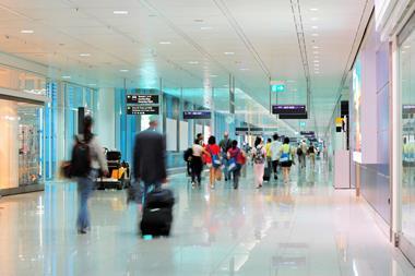 At the airport