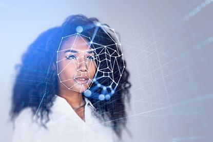 Businesswoman,Portrait,And,Digital,Biometric,Scanning.,Face,Detection,And