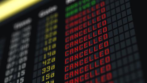 Flights,Canceled,Or,Delayed,On,Information,Board,Terrorism,Threat,At