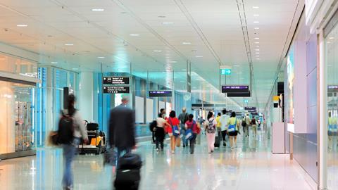 At the airport