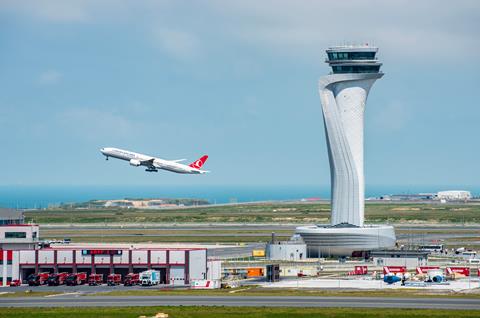 Istanbul,,Turkey,-,June,3,,2023:,Turkish,Airlines,Airplane,With