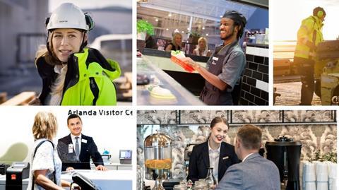 fotokollage, Stockholm Arlanda Airport, Swedavia