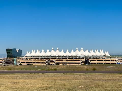 Denver,International,Airport,Outside,View,Of,Terminal