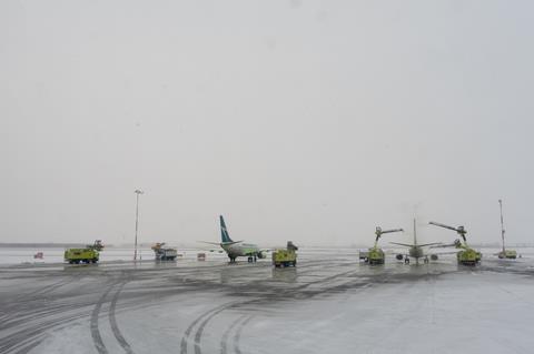 Edmonton,,Alberta,/,Canada,-,December,10,2019:,Aircraft,Being