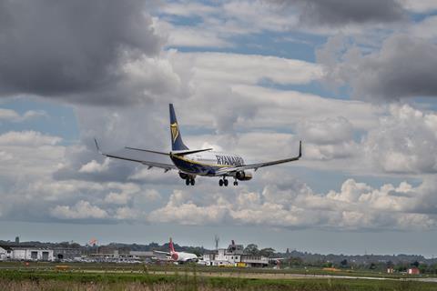 Bournemouth,,United,Kingdom,-,May,1st,2023:,Ryanair,Boeing,737-8