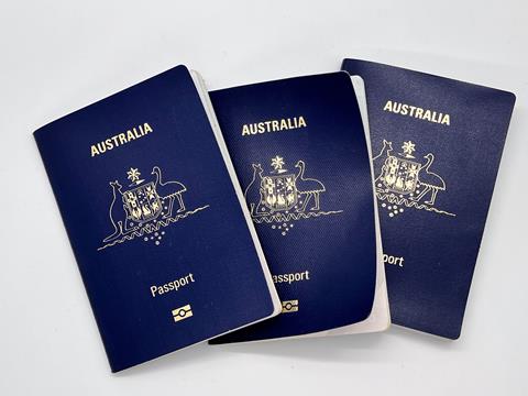 Brisbane,-,Apr,01,2023:australian,Passports,On,White,Counter.since,2005
