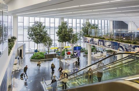 LaGuardia Airport Concourse Garden, Location: Queens, New York, Designer: Supermass Studio