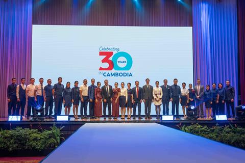 Nicolas Notebaert celebrates Cambodia Airports 30th Anniversary with the company’s personnel