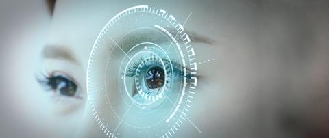 Woman,Eye,With,Futuristic,Vision,System,-,Concept,Of,Control