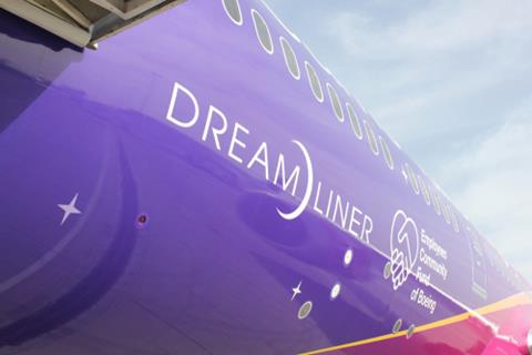 Dubai,,Uae,-,November,17,,2019:,Boeing,Dreamliner,787-9,Ecf