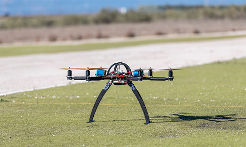Drone on ground