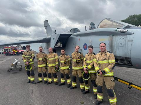 Andy Wood and the Cotswold Airport Rescue and Fire Fighting Service