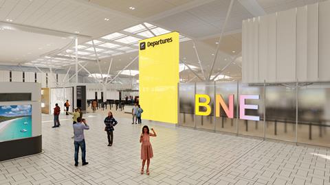 Render of International Terminal transformation