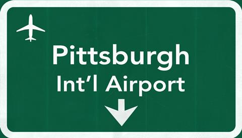 Pittsburgh,Usa,International,Airport,Highway,Road,Sign,2d,Illustration,Texture,