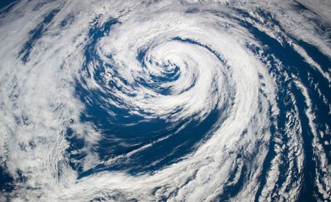 Super,Typhoon,,Tropical,Storm,,Cyclone,,Hurricane,,Tornado,,Over,Ocean.,Elements