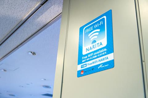 Chiba,,Japan,-,March,24,,2019:,View,Of,Free,Wifi