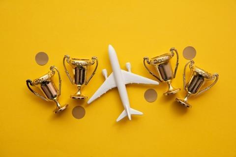 Airplane,Travel,Awards.,Aviation,Business,Satisfaction.,Toy,Airplane,With,Gold
