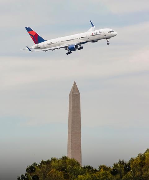 Washington,,D.c.,Usa,-,October,27th,2024:,Delta,Boeing,757