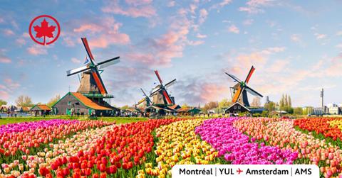 Air Canada-Air Canada-s Inaugural Amsterdam-Montreal Route Takes