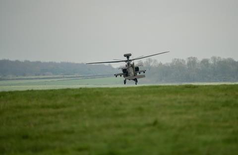 Rear,Three,Quarter,View,Of,Zm722,British,Army,Boeing,Apache