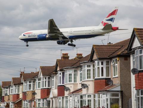 England/london,March,12th,2019,Planes,Landing,At,London,Heathrow,Airport.