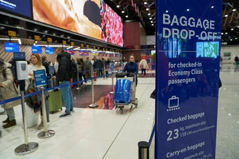 Moscow,,Russia,-,Circa,January,,2023:,Check-in,Area,In,Sheremetyevo