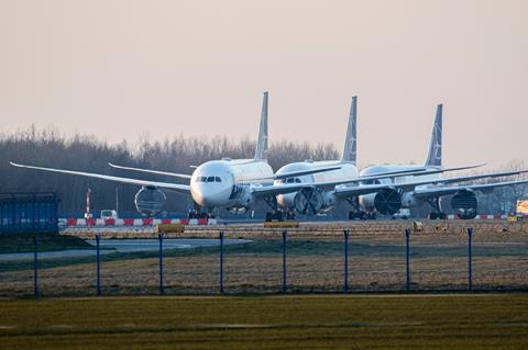 Warsaw,,Poland,17/03/2020:,Airline,Coronavirus,,Lot,Polish,Airlines,Boeing,787's