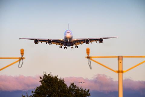 Airbus,A380,Landing,At,London,Heathrow