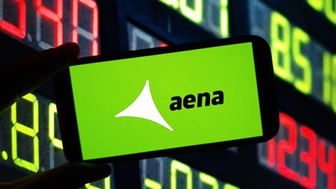 Konskie,,Poland,-,November,24,,2024:,Aena,Company,Logo,Displayed