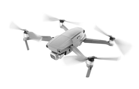 Drone,With,Camera,Flying,On,White,Background.,Modern,Gadget