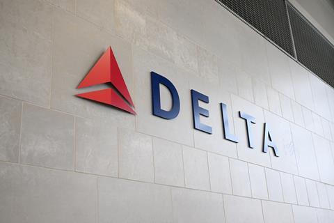 Detroit,,Mi,-,December,2021:,Delta,Air,Lines,Sign,In