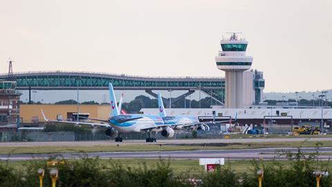 London,Gatwick,Airport,,Uk-,August,07,2019:,A,Tui,Airways